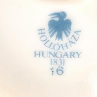 Hollóházi réce pár, kézzel festett, jelzett, apró kopás nyomokkal, m: 21 cm