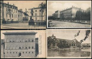 17 db RÉGI külföldi városképes lap / 17 pre-1945 European town-view postcards