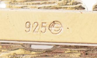 Ezüst szörfössel díszített nyakkendőcsipesz. Jelzett. 10 g Ich Liebe Dich felirattal