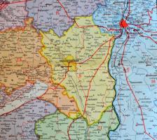 1935 Csonka-Magyarország közigazgatási térképe, 1:500.000, Bp., M. Kir. Térképészet, az egyik sarkán...