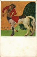 Centaure / Centaur. B.K.W.I. Wiener Kunst Nr. 1557. s: Rich. Teschner (fl)