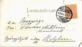 1900 Budapest, Fonó-, Szövő-, Ruha- és Bőripari Kiállítás a Városligeti Iparcsarnokban. Pártoljuk a ...