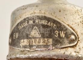 Retro Bakony kerékpár világítási készlet, piszkos eredeti dobozában, használt