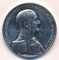 Berán Lajos (1882-1943) 1993. Vitéz Nagybányai Horthy Miklós Magyarország kormányzója / Temetésének emlékére 1993. szeptember 4. ezüstözött fém emlékérem tokban tanúsítvánnyal (40mm) T:1- patina (egyik oldal PP)