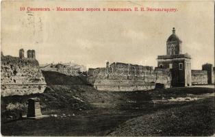 1911 Smolensk, Molokhov Gate and Engelhardt Monument, Smolensk Kremlin (EK)