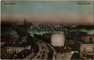 1908 Warsaw, Warszawa; Nowy Zjazd / street view, bridge (EK)