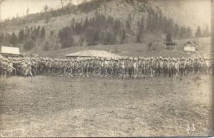 Tölgyesi-fold with Hung. soldiers Photo