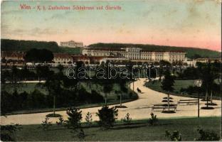 1912 Vienna, Wien, Bécs XIII. K. k. Lustschloss Schönbrunn und Gloriette / palace, park, B.K.W.I. 561