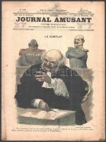 1901-1902 a Journal amusant 2 lapszáma, érdekes írásokkal, karikatúrákkal