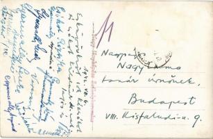 1942 Székelykeresztúr, Kristur, Cristuru Secuiesc;  Unitárius főgimnázium, Országzászló, M. kir. Áll...