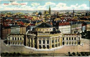 1911 Vienna, Wien, Bécs; Panorama v. Rathaus / general view