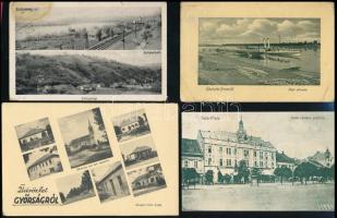 42 db főleg régi magyar és történelmi magyar városképes lap; vegyes minőség / 42 mainly pre-1945 Hungarian and Historical Hungarian town-view postcards; mixed quality