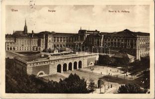 1912 Vienna, Wien, Bécs I. Neue k. k. Hofburg, Burgtor / palace, gate