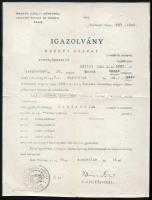 cca 1940-1981 Vegyes konzuli papírok (állampolgársági igazolás, köszönőkártyák, stb.), 7 db