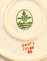 Hohenberg porcelán mustártartó. Jelzett, hibátlan. m: 11 cm