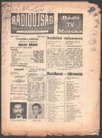 Vegyes retró újság tétel: 2 db Lobogó, 1 db Rádiújság, 1 db Béke és szabadság, példányonként változó...