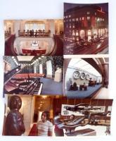cca 1970 Magyar-Szovjet Baráti Társaság székháza, 6 db nagyméretű fotó, 30x23 cm