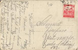 1918 Fogaras, Fagaras; osztrák-magyar katonák egy régi gyárépületnél / WWI Austro-Hungarian K.u.K. s...