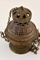 Mennyezeti tömjénfüstölő, réz, m: 58 cm