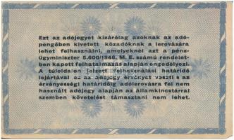 1946. 10.000.000AP sorozat- és sorszám nélkül T:I-