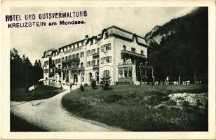 Mondsee, Salzkammergut, Waldhotel Kreuzstein  / hotel + "Hotel und Gutsverwaltung Krezustein am Mondsee" cancellation