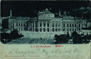 1899 Vienna, Wien, Bécs I. K. k. Hof-Burgtheater / theatre (EK)