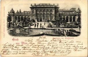 1898 Vienna, Wien, Bécs I. Cursalon im Stadtpark / park, music hall