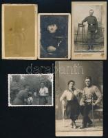 cca 1900-1940 8 db katonai fotó