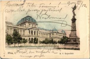 1901 Vienna, Wien, Bécs I. K. k. Universitat / university (fl)