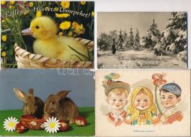 Több, mint 130 db MODERN üdvözlő motívumlap / More than 130 modern greeting motive postcards