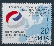 2007 Szerbia elnöksége az Európa Tanácsban bélyeg, Presidency of Serbia in the Council of Europe stamp Mi 198