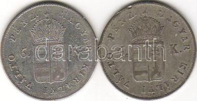 1849N.B. 6Kr ezüst 2db  T:3