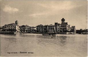 Sirmione, Lago di Garda, Hotel Eden / lake, hotel, boats (Rb)