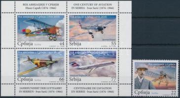 Repülés bélyeg + bélyegfüzet lap, Aviation stamp + stamp-booklet sheet