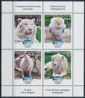 Zoo in Belgrade stamp-booklet sheet, Belgrádi Állatkert bélyegfüzet lap