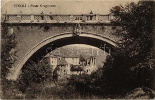 1913 Tivoli, Ponte Gregoriano / bridge (EK)