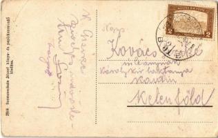 1922 Siklós, várromok. Kiadja Sonnenschein József + "BROD - BUDAPEST 31 B" vasúti mozgópos...