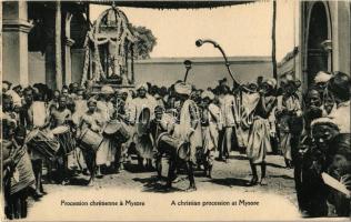 Mysuru, Mysore; Procession chrétienne / Christian procession