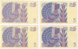 Svédország 1969-1976. 5K (4xklf) T:II-III
Sweden 1969-1976. 5 Kronor (4xdiff) C:XF-F