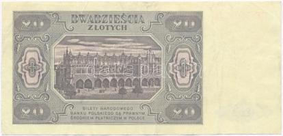 Lengyelország 1948. 20Zl T:III-
Poland 1948. 20 Zlotych C:VG