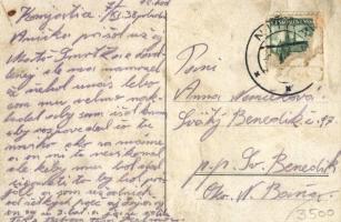 Komját, Komjatice; Báró Wodianer kastély, Római katolikus templom és iskola / castle, church and sch...