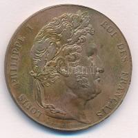 Franciaország ~1960. I. Lajos Fülöp / 1831 Br emlékérem. Szign.: Domard (35mm) T:1-,2 France ~1960. Louis Philippe I / 1831 Br commemorative medallion. Sign.: Domard (35mm) C:AU,XF
