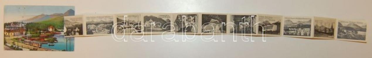 Tátra leporelló with railway and hotels