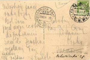 1924 Legenye-Alsómihályi, Legenye-Mihályi, Luhyna-Michalany (Legina-Mihalány); vasútállomás / Bahnho...