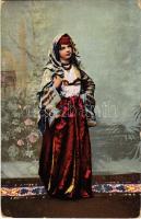 Nosnja turskih djevojaka / Türkische Mädchentracht / Turkish folklore, woman in folk costumes. J. Studnicka & Co. (EK)
