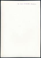 cca 1931 Kinszki Imre (1901-1945) budapesti fotóművész pecséttel jelzett vintage fotóművészeti alkot...