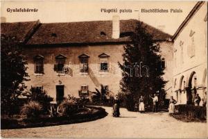 Gyulafehérvár, Karlsburg, Alba Iulia; Püspöki palota. Petri F. W. kiadása / Bischöfliches Palais / bishop's palace