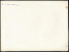cca 1935 Kinszki Imre (1901-1945) budapesti fotóművész pecséttel jelzett vintage fotóművészeti alkot...