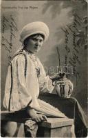 2 db régi román folklór lap / 2 pre-1945 Romanian folklore motive cards