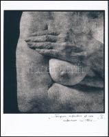 cca 1996 Fiala de Gábor aláírt, vintage fotóművészeti alkotása, 25,5x20,3 cm